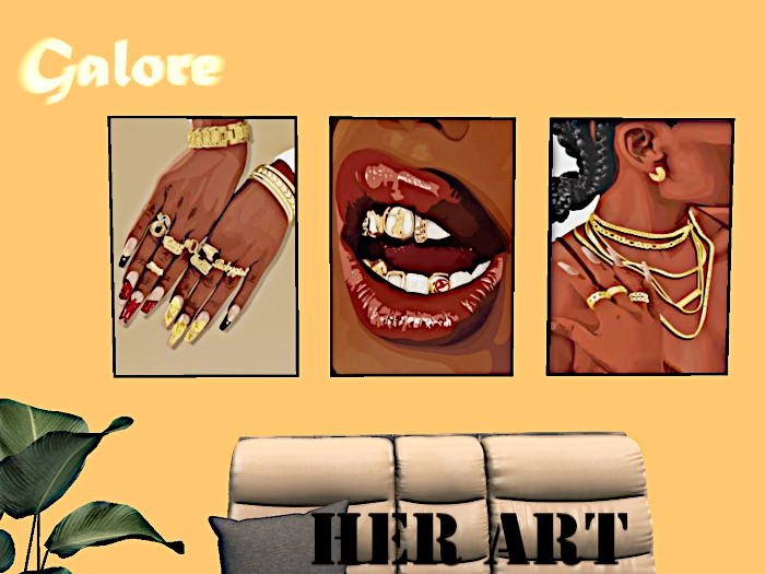 [G A  L O R E] HER ART 3pc