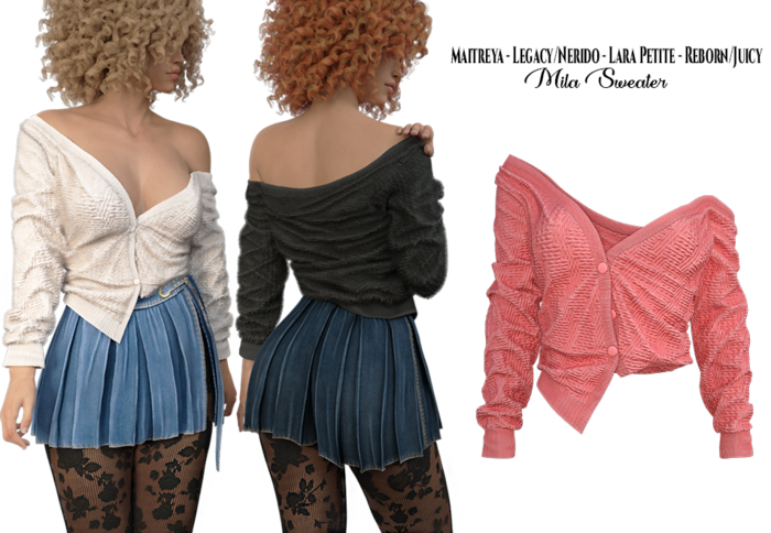 adorsy - Mila Top Coral - Maitreya/Legacy-Nerido/Lara Petite/Reborn-Juicy