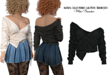 adorsy - Mila Top Dark Black - Maitreya/Legacy-Nerido/Lara Petite/Reborn-Juicy