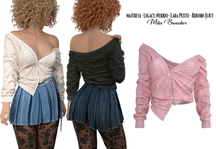 adorsy - Mila Top Pink - Maitreya/Legacy-Nerido/Lara Petite/Reborn-Juicy