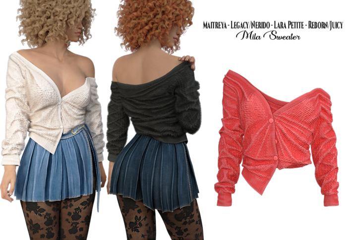 adorsy - Mila Top Red - Maitreya/Legacy-Nerido/Lara Petite/Reborn-Juicy