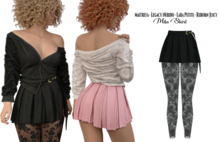 adorsy - Mila Skirt Dark Black - Maitreya/Legacy-Nerido/Lara Petite/Reborn-Juicy