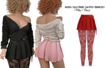 adorsy - Mila Skirt Deep Red - Maitreya/Legacy-Nerido/Lara Petite/Reborn-Juicy