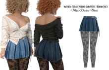 adorsy - Mila Denim Skirt Dark Blue - Maitreya/Legacy-Nerido/Lara Petite/Reborn-Juicy