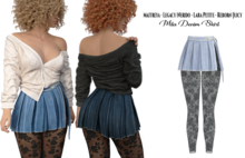 adorsy - Mila Denim Skirt Faded - Maitreya/Legacy-Nerido/Lara Petite/Reborn-Juicy