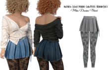 adorsy - Mila Denim Skirt Grey - Maitreya/Legacy-Nerido/Lara Petite/Reborn-Juicy