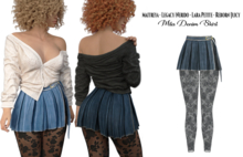 adorsy - Mila Denim Skirt Original - Maitreya/Legacy-Nerido/Lara Petite/Reborn-Juicy