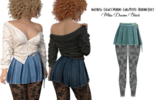 adorsy - Mila Denim Skirt Petrol - Maitreya/Legacy-Nerido/Lara Petite/Reborn-Juicy
