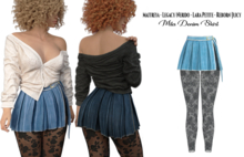 adorsy - Mila Denim Skirt Splash - Maitreya/Legacy-Nerido/Lara Petite/Reborn-Juicy