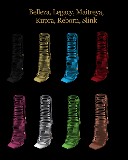 Lila Heels, Belleza, Legacy, Maitreya, Kupra, Reborn, Slink