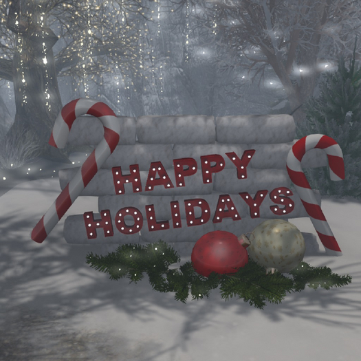 -MBC-Happy Holidays decoration fir