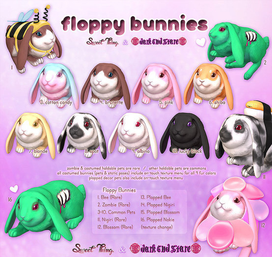 Sweet Thing. & darkendStare . Floppy Bunnies - Plopped Blossom