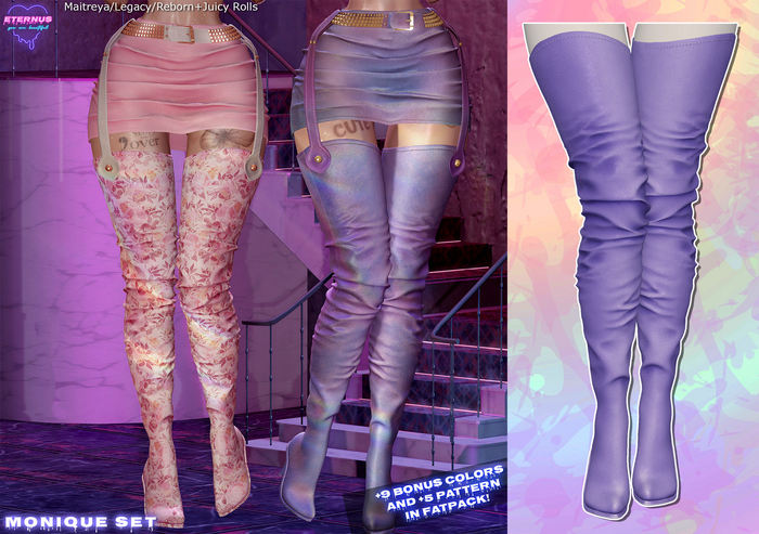 [Eternus] Monique Boots Lavender