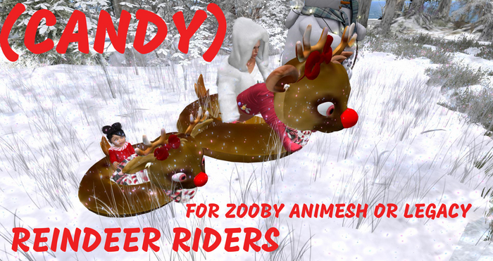 MERCI~REINDEER RIDERS CANDY SLED