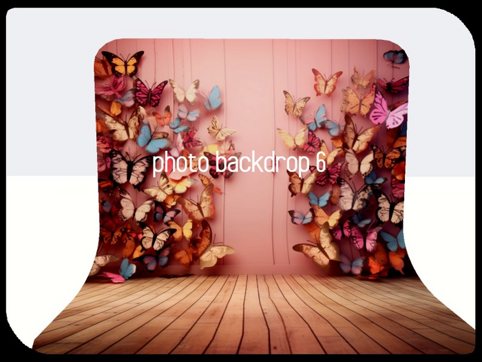 [AE] Photo Backdrop - Butterfly Wall 6
