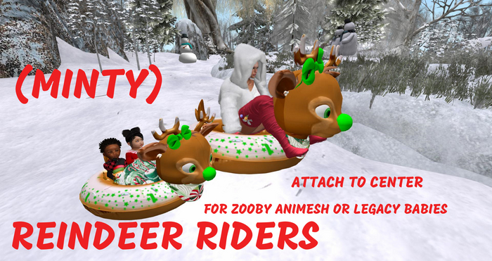 MERCI~REINDEER RIDERS MINTI SLED