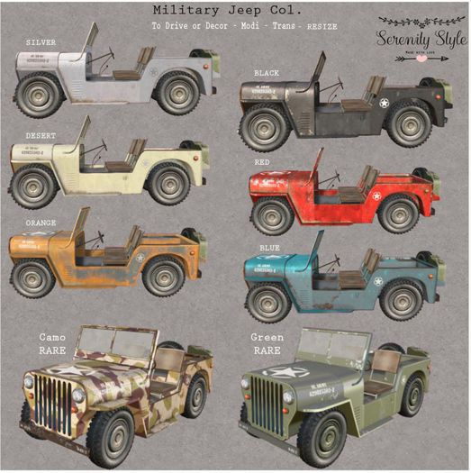 Serenity Style- Military 4x4 Green RARE