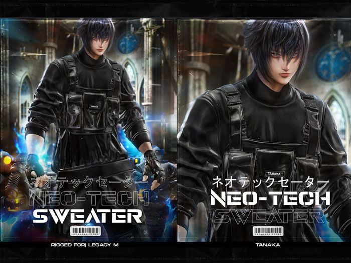 TANAKA - TECHWEAR SWEATER - FATPACK - BAG