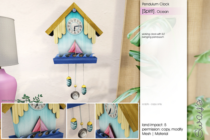 Sway's [Spirit] Pendulum Clock . Ocean