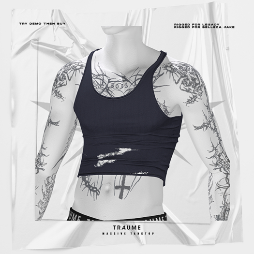 [Traume] Massive Tanktop Navy Blue