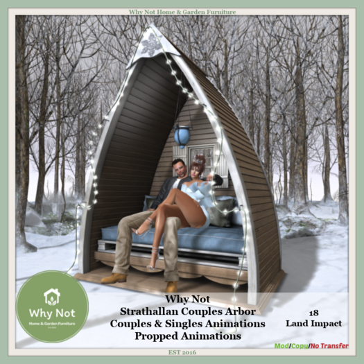 Why Not - Strathallan Couples Arbor-Boxed