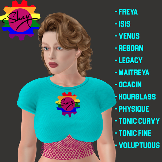 Shay-Gear Logo Crop Tee (F)