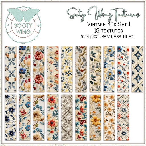MM SWT -  Vintage 40s Textures (Set 1) SEAMLESS