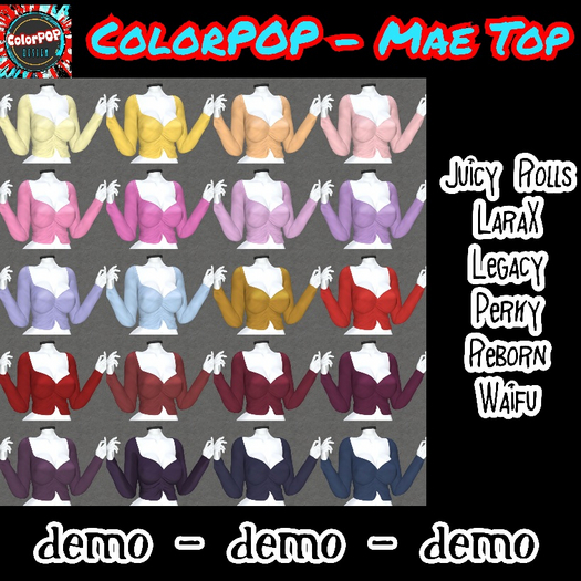ColorPOP - Mae Top - DEMO BOX (ADD to Unpack)
