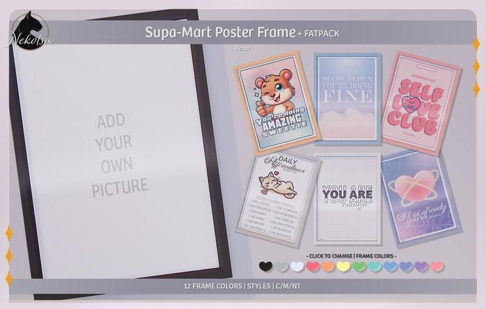 Nekotsu. Supa-Mart Poster Frame - FATPACK