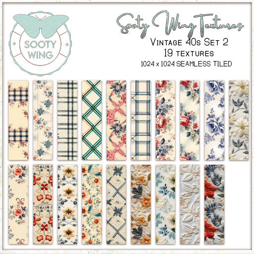 MM SWT -  Vintage 40s Textures (Set 2) SEAMLESS