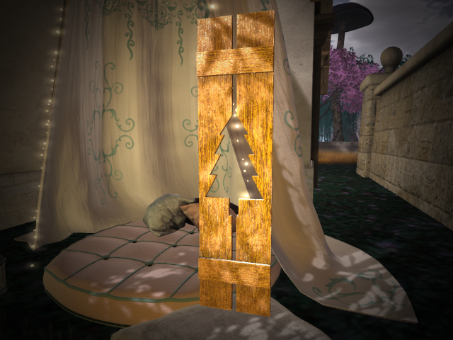 Xmas Wooden Decor (Golden)