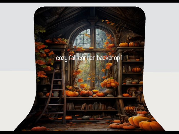 [AE] Photo Backdrop - Cozy Fall Corner 1