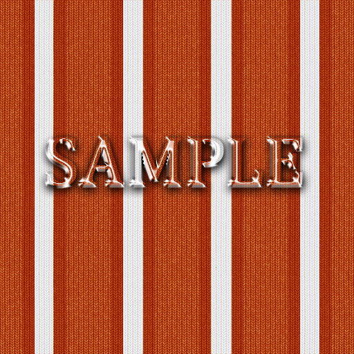 Zoy Texture [ Strypy Knitted 05 ] Seamless - Orange White