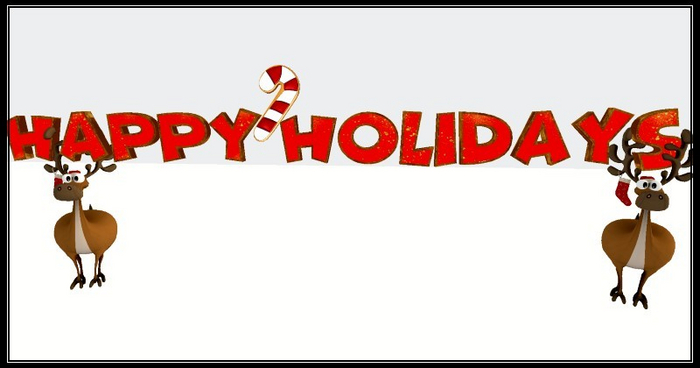 [AE] Gift Shop - Merry Moose Holiday Sign