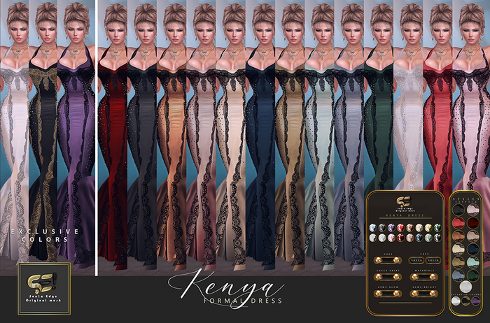 Son!a-Edge Kenya Formal Mesh Dress / Gown Fatpack