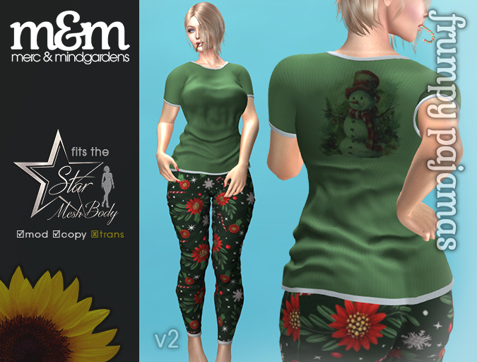 Frumpy Christmas Pajamas v2 for Star Mesh Body