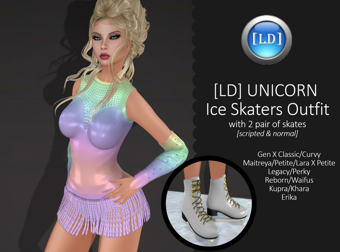 [LD] UNICORN Ice Skaters Outfit