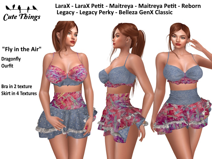 [CT] Dragonfly Outfit "Fly in the Air" - LaraX / Petit - Maitreya / Petit - Reborn - Legacy /Perky - GenX Classic