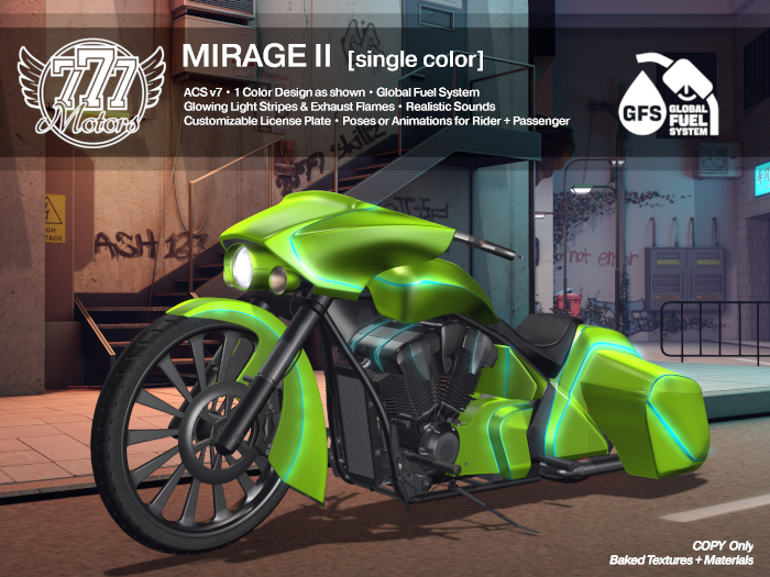 [777] Mirage II - Neon Green [Light FX] (Add)