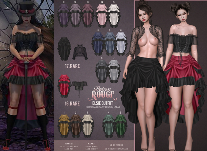 16. POISON ROUGE Elsie SET reborn RARE