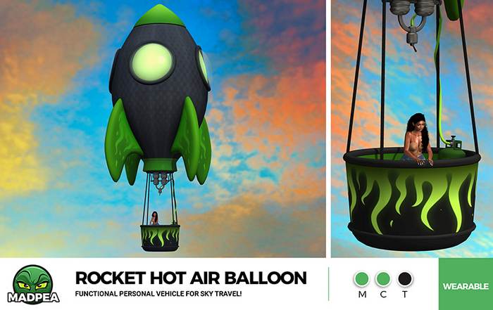 MadPea Rocket Hot Air Balloon