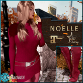 GoodVibes Noelle Knit Dress Set Wine