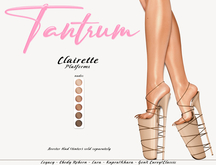 Tantrum - Clairette Platforms - Nudes 