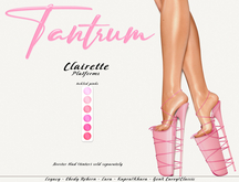 Tantrum - Clairette Platforms - Tickled Pinks 
