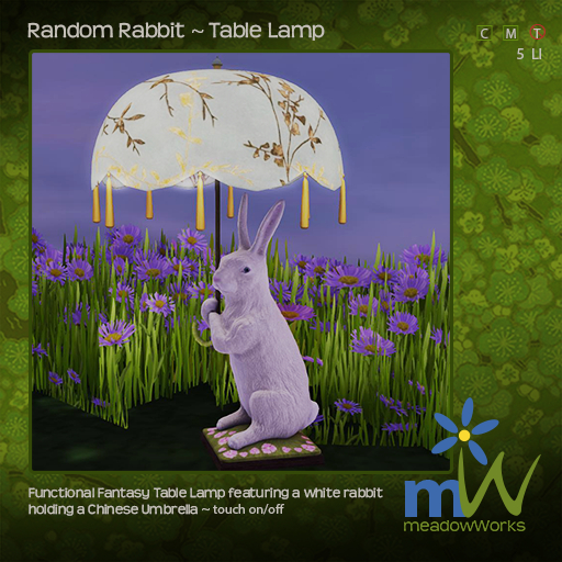 Random Rabbit ~ Table Lamp 