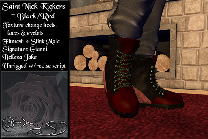 @->~ISD Saint Nick Kickers ~ Black/Red
