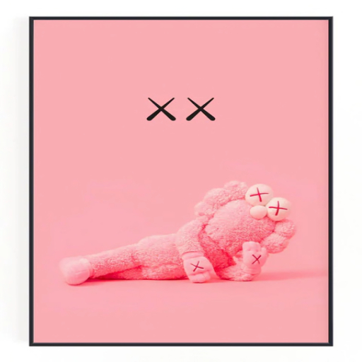 kaws stared wall art