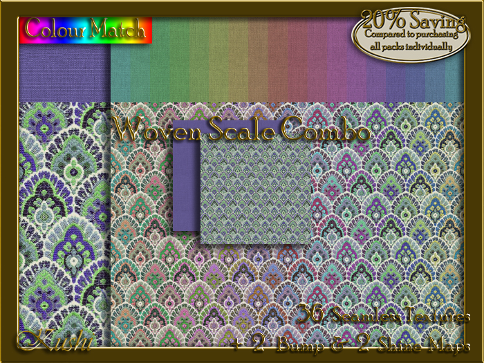 Woven Scale COMBO Seamless Texture Bundle