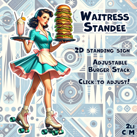 Waitress Standee