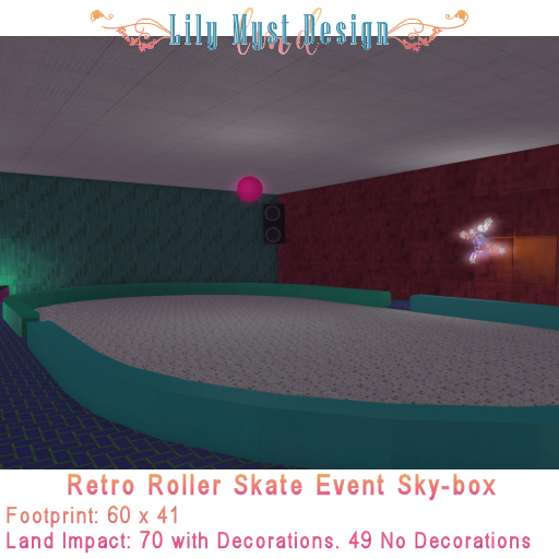 Lily Myst Design Retro Roller Skate Rink Event Sky-box